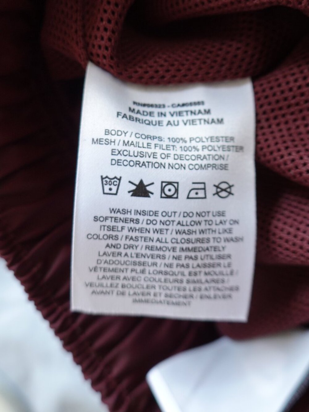 Nike Club Woven Flow Shorts - Burgundy - Picture 5 of 5